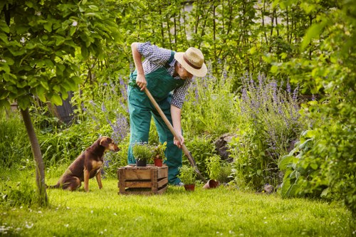 Reusable garden items prepared for charity donation