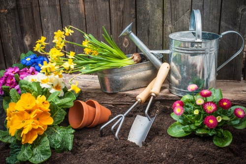 Local transfer station handling recyclable garden materials